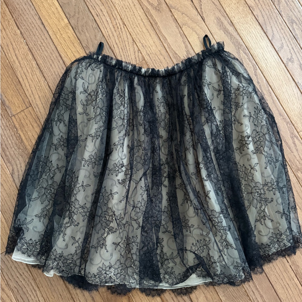 Valentino Black Lace Skirt - Picture 3 of 4